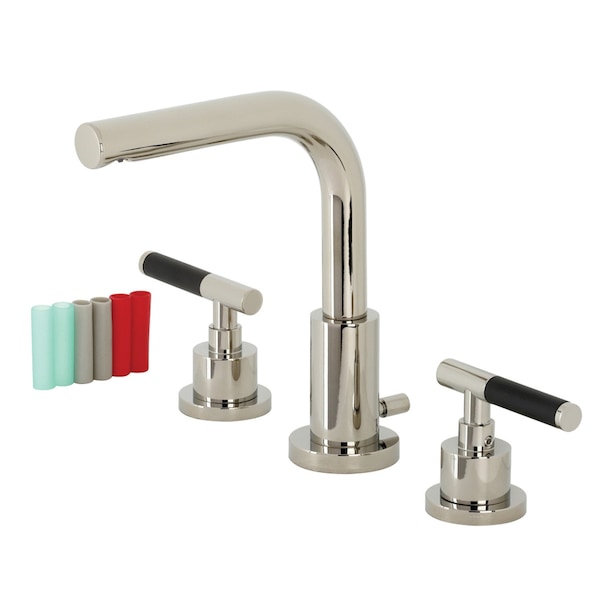 Fauceture FSC8959CKL Kaiser Widespread Bathroom Faucet W/ Brass Pop-Up, Nickel FSC8959CKL - main